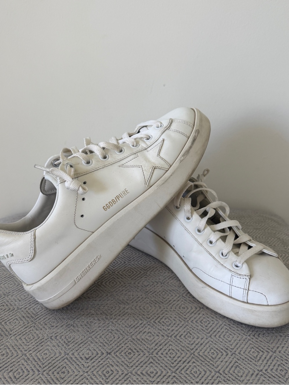 GOLDEN GOOSE Purestar White Sneakers Tennis Shoes 8